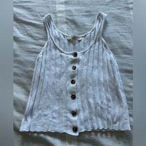 Loft Button Down Tank Top